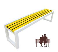 Dtyubfg Banquette extérieure - Banc de Terrasse de 120 cm, Siège d'Extérieur sans Dossier,Banc de Jardin,2 Places, Nettoyage Facile, pour Balcon terrasse Patio véranda pelouse