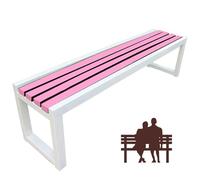 Dtyubfg Banquette extérieure - Banc de Terrasse de 150 cm, Siège d'Extérieur sans Dossier,Banc de Jardin,2 Places, Nettoyage Facile, pour Balcon terrasse Patio véranda pelouse