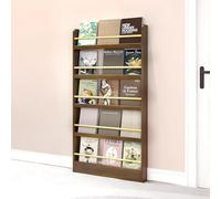 Dtyubfg Bibliothèque étroite derrière la Porte, étagère Murale pour Livres, étagère en Bois, étagère Murale avec Crochets, Organisateur de Livres, Gain de Place,Grande capacité, Montage Facile