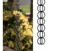 Dtyubfg Chaine De Pluie pour Gouttiere, Chaîne d'eau De Pluie 3m, la Conception de Drainage réduit Les éclaboussures de Pluie, Parfaite pour la Maison, Le Temple, Le Magasin, Le Jardin, etc.