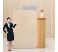 Dtyubfg Comptoir Réception, Comptoir Caisse Commerce, avec Tablette d'Ordinateur, Étagère Amovible, Tiroir et Armoire,pour Salon Salle de réception Caisse Lobby,Meuble de Bureau