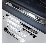 DTZAEUKE 4 PièCes Voiture Inoxydable Seuil Porte pour Citroen C3 IV 2024 2025, Bienvenue PéDale Kick Plates Protection Plinthes Anti-Rayures Accessoire