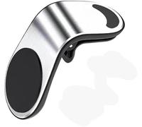 DTZAEUKE Support Téléphone Voiture pour Volkswagen Tiguan 2024-2026, Grille Aeration Porte Telephone pour Automobile 360° Rotation Socles,Silver