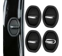 DTZHANGZE 4 Pièces Amortisseur Serrure Porte pour Dacia Duster II (2018-2023) Silicone Anti-Bruit Protection Tampon Voiture Insonorisation Accessoires,Black