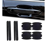 DTZHANGZE 8 Pièces Film Protection Poignée de Porte pour Seat Ateca/Cupra Ateca (KH7, KHP) 04/2016-Heute, Autocollant Anti-Rayures Fibre de Carbone Sticker Durable Protection Peinture Auto