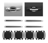 DTZHANGZE 8 Pièces Film Protection Poignée de Porte pour Volvo XC-60 (XC60) 2017-2025, Autocollant Anti-Rayures Fibre de Carbone Sticker Durable Protection Peinture Auto