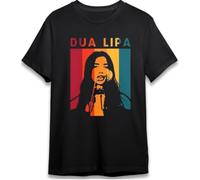 du%a Li%pa T T-Shirts à Manches Courtes Graphics Color Singer Pop Hot Tee Top Tee Classic Vintage Retro Style 90s Music for Men and Women(Small)