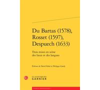 Du Bartas (1578), Rosset (1597), Despuech (1633) Trois mises en scène des lieux et des langues - Anonyme - Classiques Garnier - broché - Roman