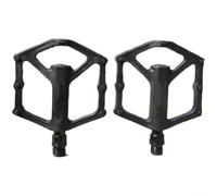 DU Bearing System Pédales en nylon pour VTT et vélo de route, construction ultra légère avec profil fin pour un dégagement optimal, compatible avec les vélos à essieu de 14 mm (noir)