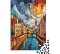 du Beau Paris au cubisme Abstrait Cadeau Unique Décoration Intérieure Jeu Éducatif Challenge Toy Adultes & Enfants des 14 Ans 38x26cm/1000pcs
