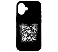 du Berceau à la Tombe, Design Punk Rock, métal et Grunge Coque pour iPhone 16
