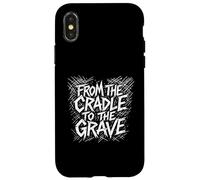 du Berceau à la Tombe, Design Punk Rock, métal et Grunge Coque pour iPhone X/XS