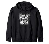 du Berceau à la Tombe, Design Punk Rock, métal et Grunge Sweat à Capuche