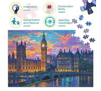 du Big Ben1000 Piece Jigsaw Puzzle for Adults and Kids Educhational Games artFun and Challenging for Home Decoration Great Cadeau Idea70x50cm/1000pcs