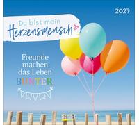 Du bist mein Herzensmensch 2027: Geschenkkalender mit Fotos und Sprüchen. Format: 21 x 20 cm.