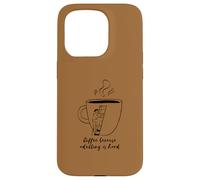 du café Parce Que C'est Difficile d'être Adulte « Mug à café drôle » Coque pour iPhone 15 Pro