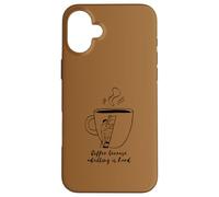 du café Parce Que C'est Difficile d'être Adulte « Mug à café drôle » Coque pour iPhone 16 Plus