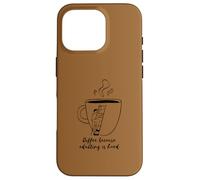 du café Parce Que C'est Difficile d'être Adulte « Mug à café drôle » Coque pour iPhone 16 Pro