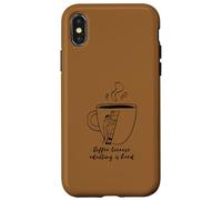 du café Parce Que C'est Difficile d'être Adulte « Mug à café drôle » Coque pour iPhone X/XS