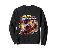 du Carburant dans Mes veines 88 Racing Passion Sweatshirt