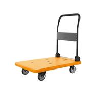 Du Chariot à plateforme pliable ultra silencieux et portable à 4 roues C pour un transport facile, levage et chargement parfaits pour la maison et l'entrepôt