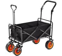 Du Chariot de jardin pliable pour festival, épicerie, shopping, extérieur, pêche et tirage, chariot de courses polyvalent