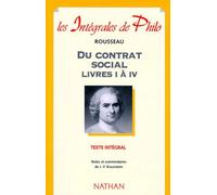 Du contrat social: Livres 1 à 4
