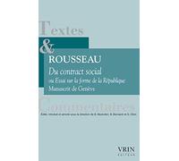 Jean-Jacques Rousseau - Du Contrat Social Ou Essai Sur La Forme De La République