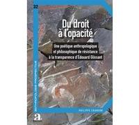 Du droit à l'opacité Philippe Chanson (Auteur)