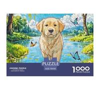 du du Labrador Retriever Puzzle 1000 Morceaux - Immersion Totale Dès 14 Ansanimal de Compagnie Chien, Cadeau Chic Anti-stress70x50cm/1000pcs