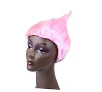 du Festival des Fete Pink wig Déguisement de Troll Festival Accessoire Halloween de feu Gonflable en Forme de Flamme postiche de génie