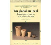 Du global au local Connaissances expertes et savoirs territoriaux - Pur - Presses Universitaires Rennes - broché - Essai