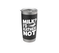 Du lait que je préfère ne pas consommer - Intolérant au lactose drôle Gobelet isotherme en acier inoxydable double paroi
