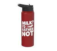 Du lait que je préfère ne pas consommer - Intolérant au lactose drôle Stainless Steel Insulated Water Bottle