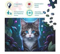 du Maine Coon1000 Piece Jigsaw Puzzle for Adults and Kids Family Game Royaume SecretFun and Challenging for Home Decoration Great Cadeau Idea38x26cm/1000pcs