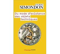 Du Mode D'existence Des Objets Techniques