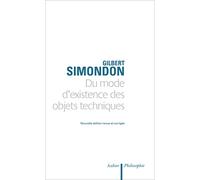 Du mode d'existence des objets techniques