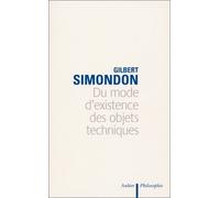 Du mode d'existence des objets techniques