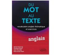 Du Mot Au Texte Anglais - Vocabulaire Anglais Thématique Et Exercices