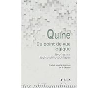 Du point de vue logique : Neuf essais logico-philosophiques