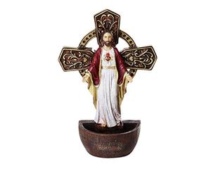du Sacré-cœur de Jésus Bénitier religieux Sacrement Décoration murale 17,1 cm