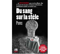 Du sang sur la stèle - Poms - Editions Cairn - broché - Roman