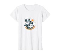 du sel dans l'air et l'été sur la Plage de Mes Cheveux T-Shirt, Femme, Blanc, XS
