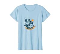 du sel dans l'air et l'été sur la Plage de Mes Cheveux T-Shirt, Femme, Bleu Céleste, XS