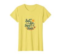du sel dans l'air et l'été sur la Plage de Mes Cheveux T-Shirt, Femme, Citron, XS