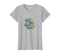 du sel dans l'air et l'été sur la Plage de Mes Cheveux T-Shirt, Femme, Gris Chiné, XS