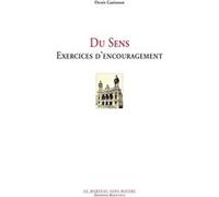 Du Sens - Exercices d'encouragement Denis Guénoun (Auteur)