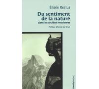 Du sentiment de la nature dans les sociétés modernes