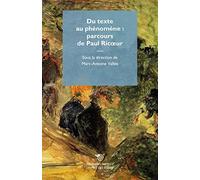 Du texte au phénomène, parcours de Paul Ricoeur