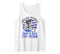 du vélo et de la bière, C'est Pourquoi Je suis Ici Bike Race Bicycle Racer Débardeur